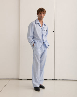 Bellagio Shirt - Light Blue Pinstriped