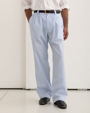 Bellagio Pants - Light Blue Pinstriped