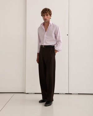 Classic Shirt - Light Pink Pinstriped