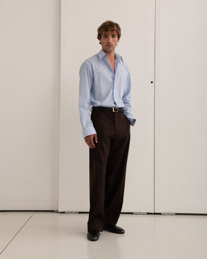 Classic Shirt - Light Blue Pinstriped